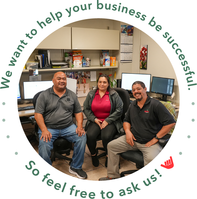 We want to help your business be successful.